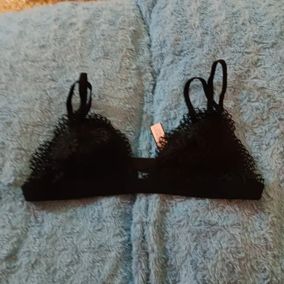 Victoria's Secret Bra Bralette Small Black Lace - Picture 1 of 5